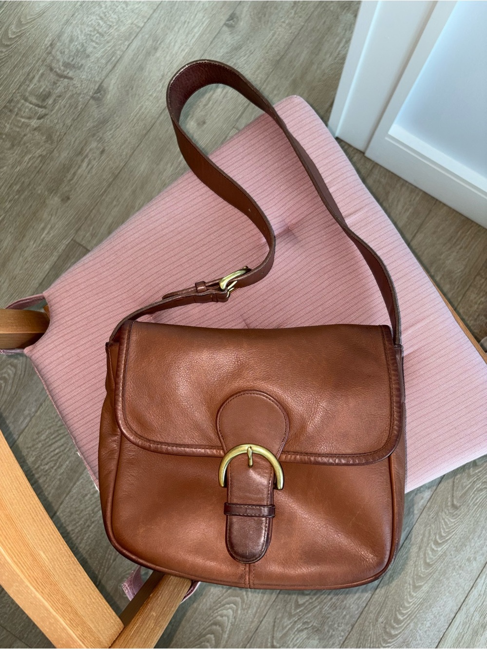 Vintage Coach 4146 - Bedford Flap in British Tan